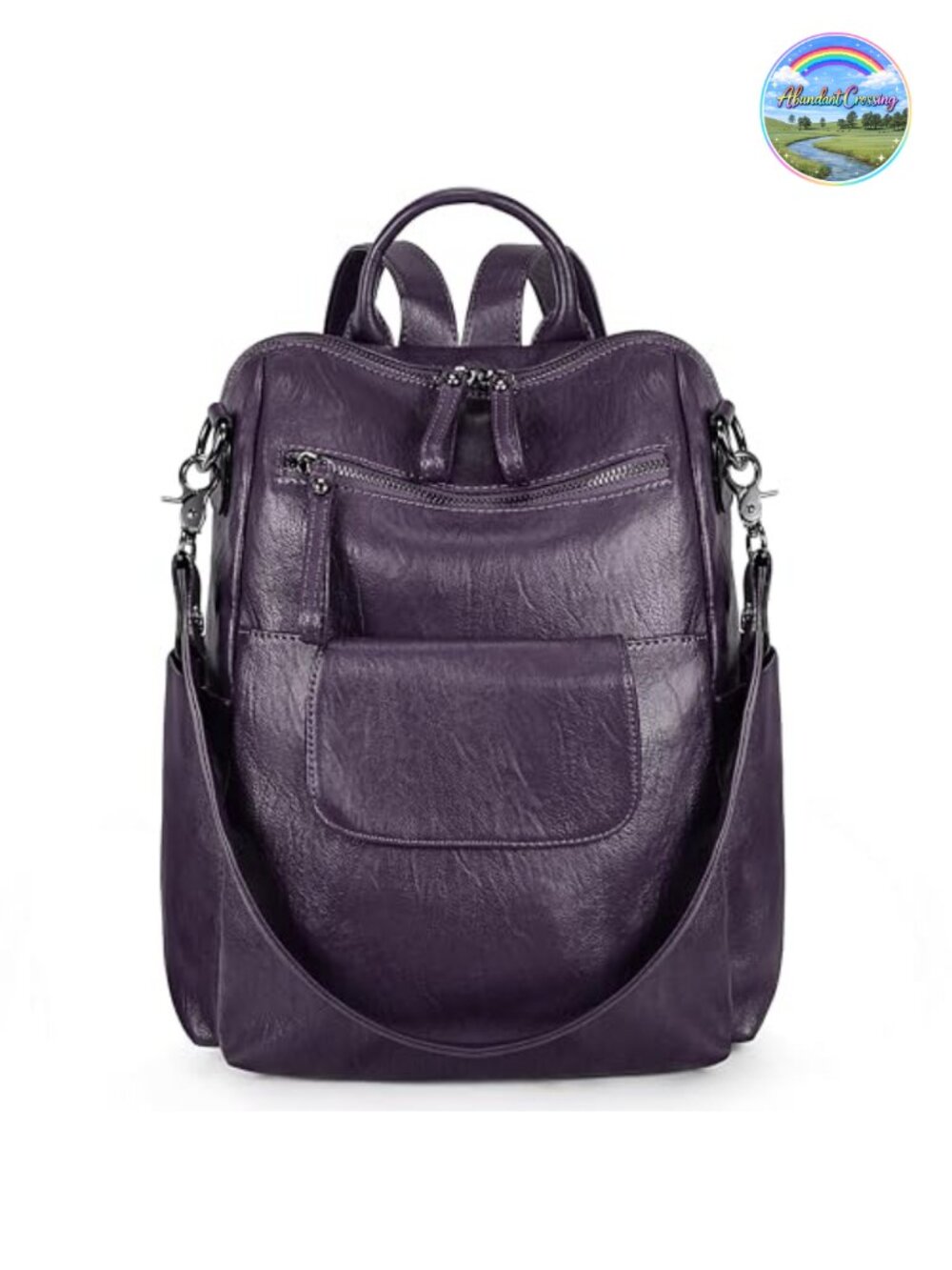 UTO Women Backpack Purse 3 Ways PU Leather Rucksack Shoulder Bag Large Capacity